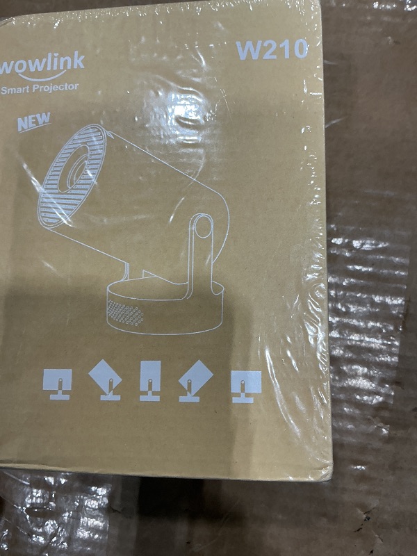 Photo 1 of [Built-in Apps & 2026 Upgraded] Mini Projector with WiFi 6 and Bluetooth 5.4 Support 4K 1080P Auto Keystone 180° Rotatable Projector Portable Compatibile with HDMI/TV Stick/Memory Stick/Laptop, White