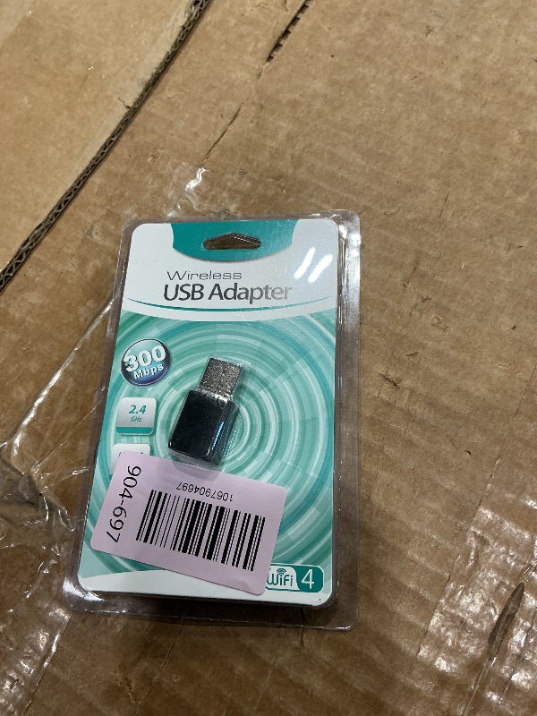 Photo 1 of *UNTESTED*
300Mbps USB WiFi Adapter, LOTEKOO Wireless LAN Network Card Adapter WiFi Dongle for Desktop Laptop PC Windows 10 8 7 XP MAC OS (Plug-and-Play for Windows10)