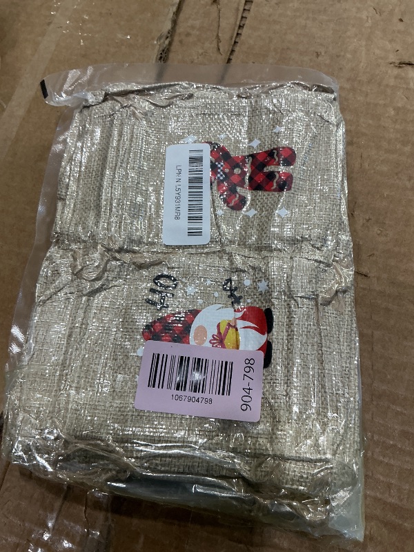 Photo 1 of *USED*
CCINEE 36pcs Christmas Burlap Bags, 4×6 Inch Drawstrings Christmas Linen Goody Gift Candy Bags with Double Jute Drawstrings for Candy Wrapper Xmas Party Favors