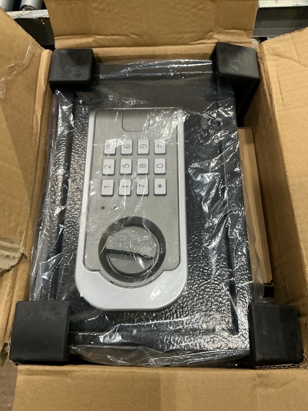 Photo 1 of [UPGRADED] Small Safe Box for Home, 0.30 Cuft Mini Safes with Fireproof Waterproof Bag, Digital Money Safe with Programmable Keypad Spare Keys, Security Cash Box for Money Valuables