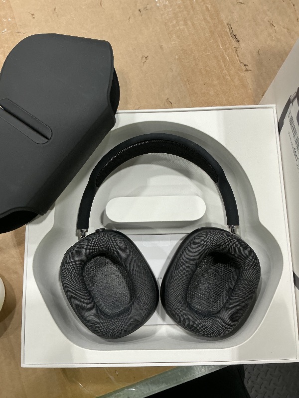 Photo 1 of **MISSING CHARGER**
Apple AirPods Max Wireless Over-Ear Headphones, Active Noise Cancelling, Transparency Mode, Personalized Spatial Audio, Dolby Atmos, Bluetooth Headphones for iPhone – Space Gray