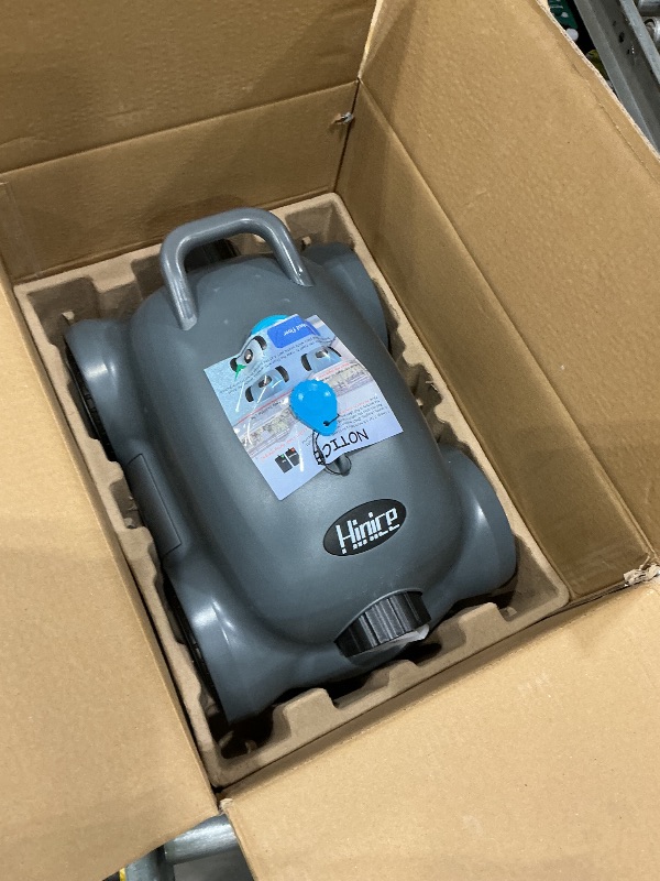 Photo 1 of *USED*
Hinice Cordless Robotic Pool Cleaner,Automatic Pool Vacuum Robot for In-Ground/Above Ground Pools,150 Min Runtime, IPX8 Waterproof, 2200 Sq Ft Coverage (Dark Grey)