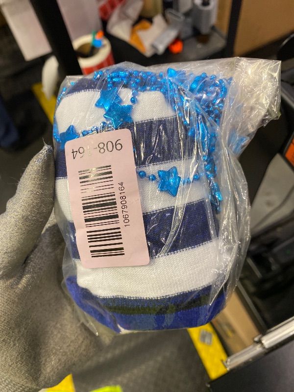 Photo 1 of *PARTIAL SET - Missing the hat and tutu*
Geyoga 4 Pack Christmas Costume Set Christmas Santa Hat Tutu Skirt Striped Tights for Xmas Holiday Dress Party(Blue)