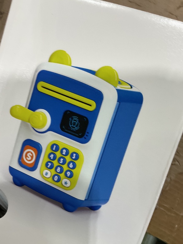 Photo 1 of ?Upgraded? Piggy Bank, Face ID Password Unlocking Electronic Kids Bank ATM Security Unlocking Cash Coin Bank Toys Gifts for Kids, Coin Bank for 3 4 5 6 7 8 9 10 11 12 Year Old Girls Boys