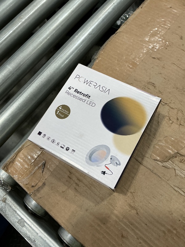 Photo 1 of 1 Pack 4 Inch LED Can Lights Retrofit Recessed Lighting, 5CCT 4 Inch Recessed Downlight Selectable 2700K-6000K Dimmable, 9W 630LM Recessed Lights with Metal Smooth Trim- ETL and Energy Star Certified