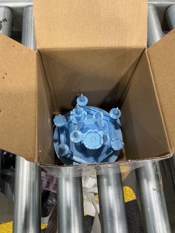 Photo 1 of *MINOR DAMAGE - USED*
Baquler Castle Cake Topper Figurine Wedding Cake Topper Birthday Castle Tower Night Light USB Rechargeable Princess Nightlight for Valentine's Day Wedding Birthday Party Decor(Blue)