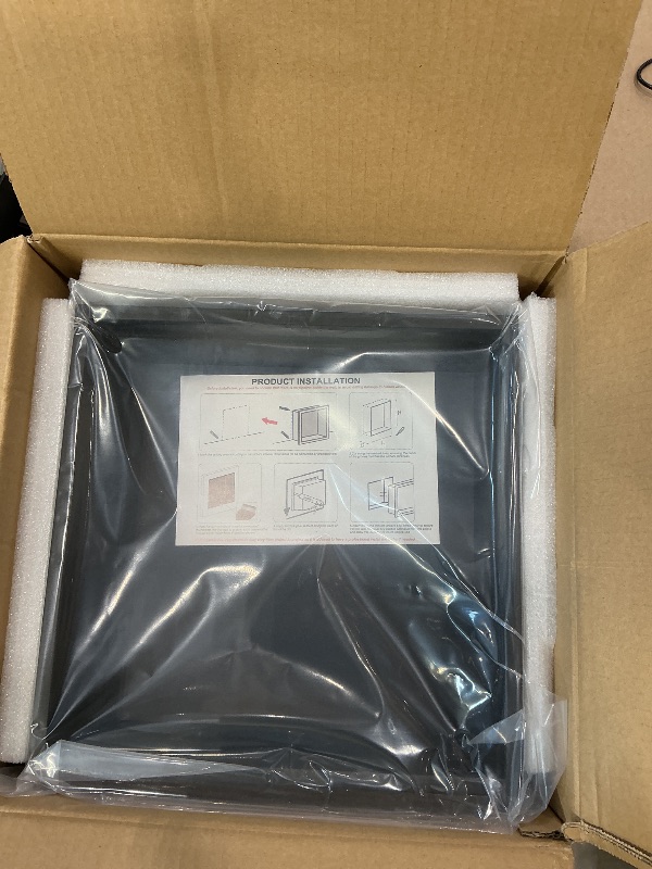 Photo 1 of *MINOR DAMAGE - USED*
Greenspring 12" X 12" Shower Niche Insert Tile Ready, Niche for Shower Wall, Stainless Steel Recessed Shelf No Tile Needed for Bathroom Storage, Matte Black