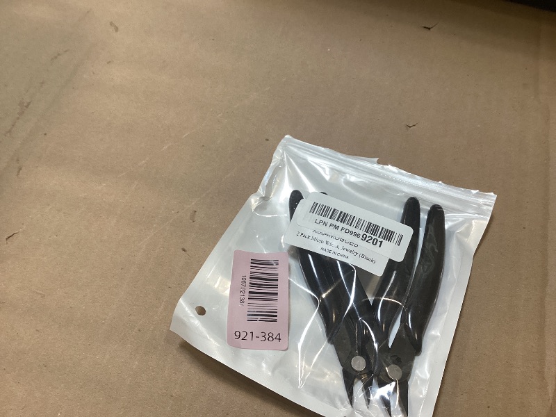Photo 1 of 2 Pack Micro Wire Cutters, 5 Inches Flush Cutters Pliers, Diagonal Side Cutters Nippers, Zip Tie Sprue Cutter for Electronics, Plastic Models, Jewelry (Black)