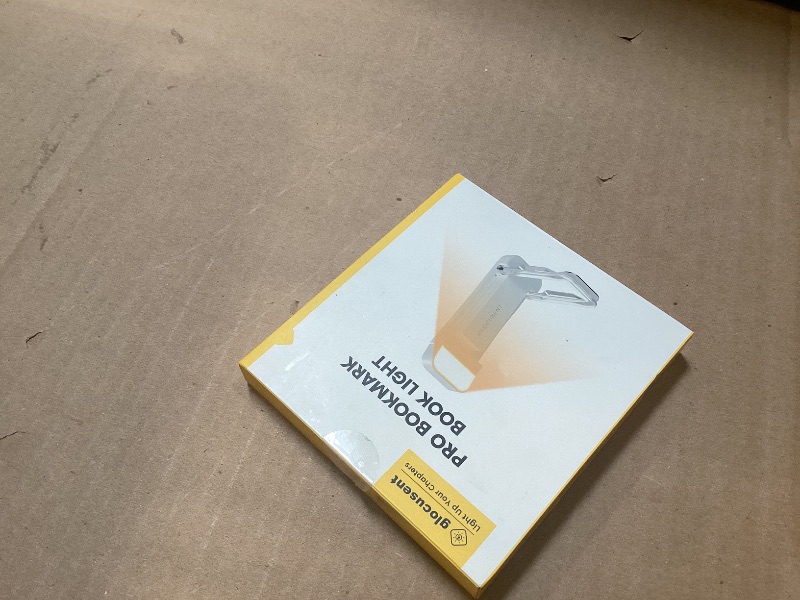 Photo 1 of Glocusent USB Rechargeable Book Light for Reading in Bed, Portable Clip-on LED Reading Light, 3 Amber Colors & 5 Brightness Dimmable, Compact & Long Lasting, Perfect for Book Lovers (White-Pro Max)