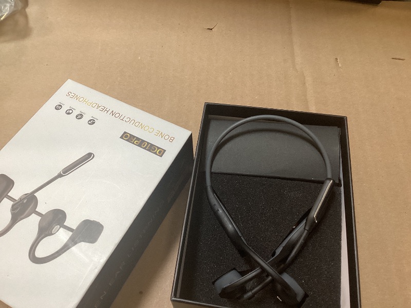 Photo 1 of **SELLLING FOR PARTS**Bone Conduction Headphones with AI Noise-Canceling Mic, Double-Tap Mute, Bluetooth 5.4 Dual Device, Open-Ear Safe for Truck Drivers, All-Day Comfort & Clear Calls for Work,Meetings,Online Class(BLACK