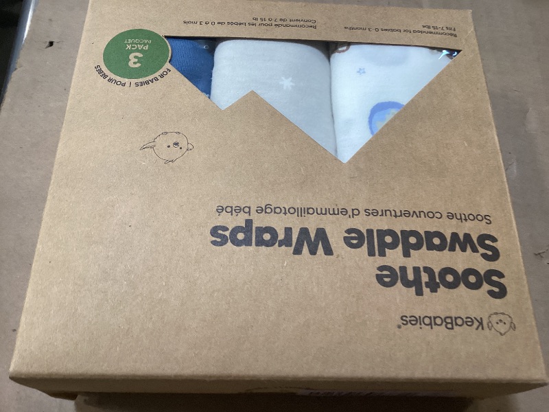 Photo 1 of 3-Pack Organic Baby Swaddle Sleep Sacks - Swaddles for Newborns, Infant 0-3 Months, Baby Girls, Boys, Soft & Snug Newborn Sleep Sack, Nursery Swaddling Blankets (Cosmo, OS)