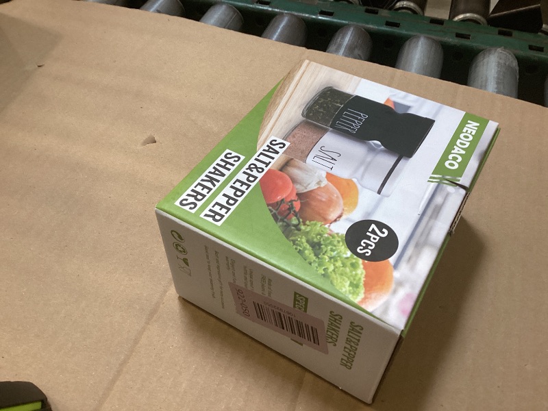 Photo 1 of 4oz Salt and Pepper Shaker Set, 4 Different Adjustable Pour Settings Salt & Pepper Dispenser, Ideal for Modern Kitchen Decor, Cooking, BBQs, Bars, Dining Tables, RVs, and Camping