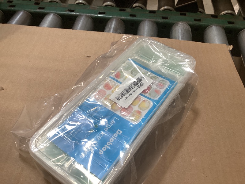 Photo 1 of Ice Cube Trays for Freezer - 3 Pack 42 Cubes, Easy to Release Silicone Ice Trays with Spill-Resistant Lids, Reusable Ice Tray,Stackable and BPA-Free, Perfect for Cocktails, Drinks,and Ice Coffee