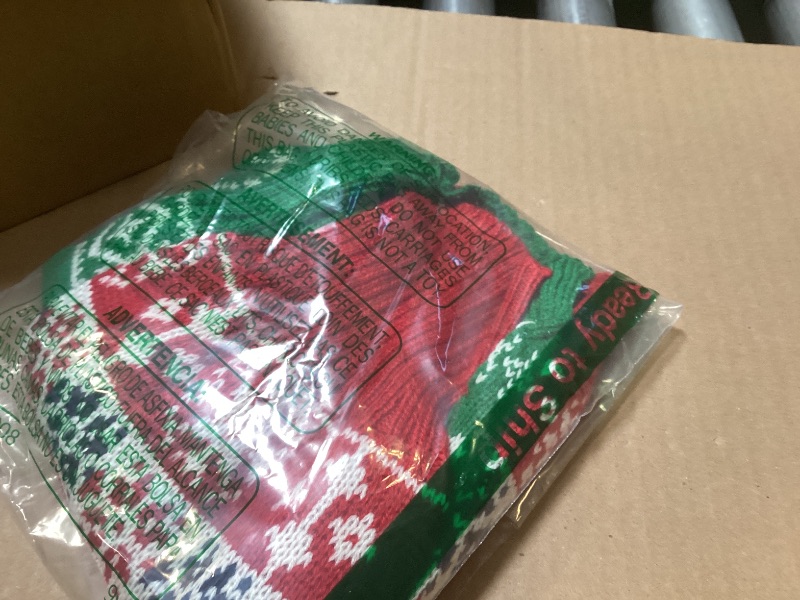 Photo 1 of 2PCS Dog Christmas Sweater, Soft Warm Pet Clothes Coat for Small Medium Large Dogs and Cats Boy Girl, Fall Cozy Holiday Turtleneck Knitting Collar Pullover Pup Outfit Costume for Thanksgiving New Year