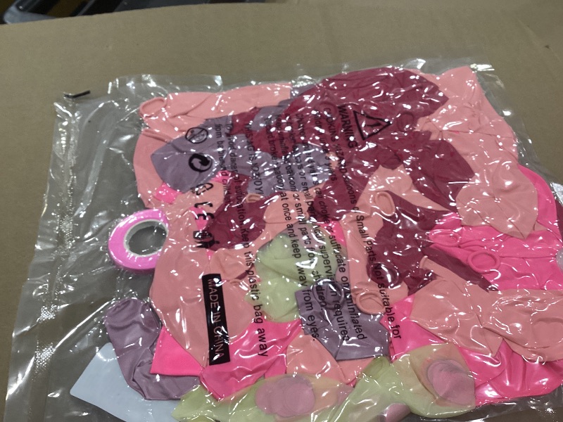 Photo 1 of 137pcs Pink Balloons Garland Arch Kit, 18 12 10 5 Inch Hot Pink Metallic Pearl Baby Pink Confetti Balloons for Women Girl Birthday, Wedding, Christening, Baby Bridal Shower Party Decorations