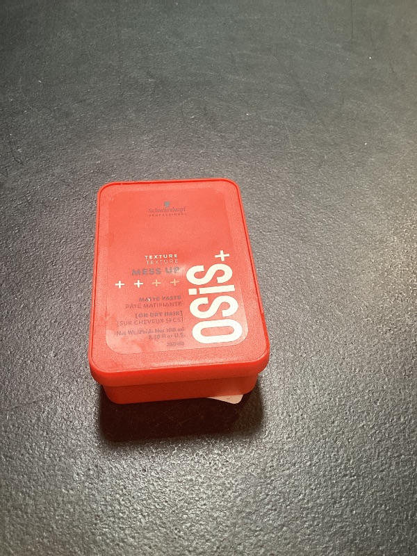 Photo 1 of OSiS+ Mess Up Matte Texture Paste, 3.38 oz – Medium Hold, Dry Moldable Styling Paste - Flexible & Reworkable Styling for Defined and Messy Hair Looks