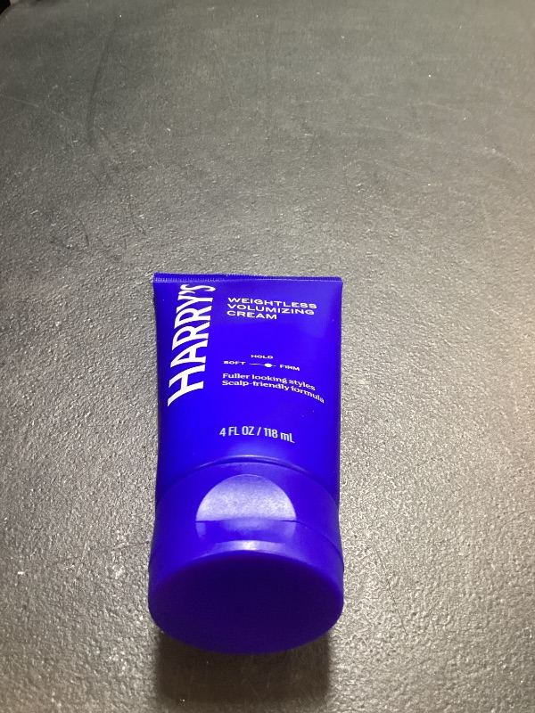 Photo 1 of Harry's Weightless Volumizing Cream, Lightweight Hair Styling Cream for Thin or Fine Hair, Natural Finish, 4 Fl Oz