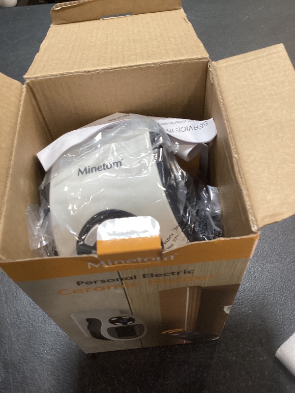 Photo 1 of 450W Space Heater, Remote Wall Outlet Electric Small Space Heater as Seen on TV with Adjustable Thermostat and Timer and Led Display, Compact for Home,Office,Bathroom