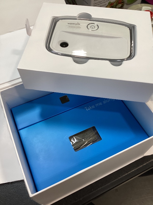 Photo 1 of Waterpik Sidekick Portable Water Flosser, Perfect for Travel & Home, ADA Accepted, White/Chrome WF-04