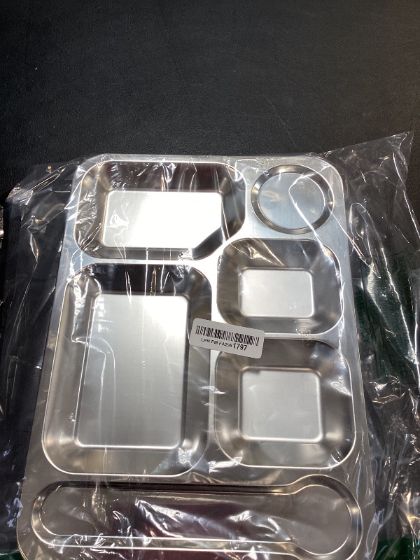 Photo 1 of Metal lunch trays 