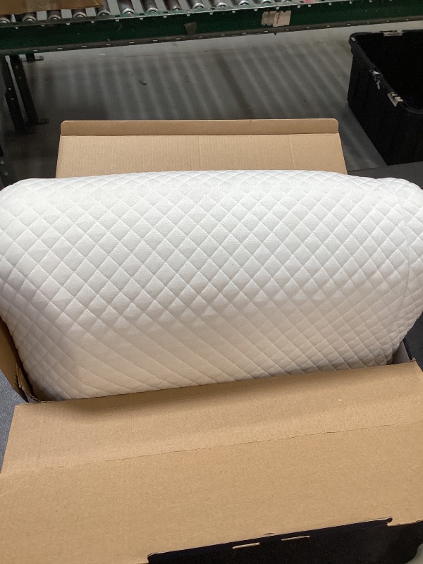 Photo 1 of EPABO Contour Memory Foam Pillow Orthopedic Sleeping Pillows, Ergonomic Cervical Pillow for Neck Pain - for Side, Back and Stomach Sleepers, Free Pillowcase Included (Firm & Near King)