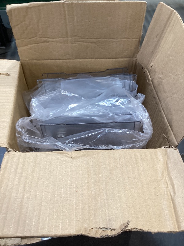 Photo 1 of 2 Set, 2 Tier Clear Organizer with Dividers for Cabinet, Shlef, Counter - MultiUse Slide-Out Storage Container - Kitchen, Pantry, Medicine Cupboard Bins, Bathroom, Vanity Makeup, Under Sink Organizing