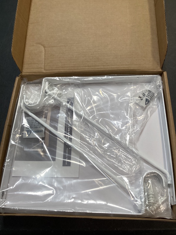 Photo 1 of 4-Pack Closet Rod Bracket, 10.8x10.8Inch Closet Shelf Brackets Heavy Duty Wall Mounted, Matte White Steel Closet Rod Support Brackets Holder, 300 Lbs Load Capacity with Anchors Screws