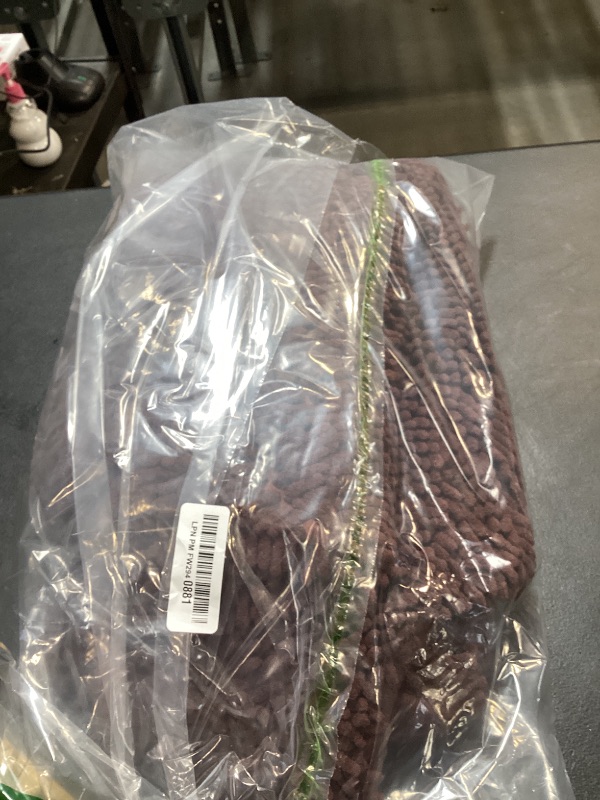 Photo 1 of Bathroom Rugs Chenille 3-Piece Extra Soft and Absorbent Shag Bathroom Rugs, Machine Wash Mat, Strong PVC Non-Slip Underside, Plush Carpet Mats (Coffee)