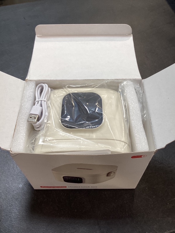 Photo 1 of BOKASM Electric Lunch Box for Adults Woman,Cordless Electric Lunch Box for Youth,Rechargeable Portable Food Warmer 800ml Inner Container,Waterless Heating Fast Heating Lunchbox,Digital Display