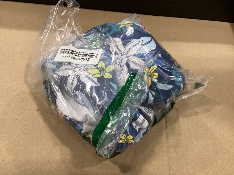 Photo 1 of Daci Women Blue Flower Zipper Rash Guard Long Sleeve One Piece Swimsuit Surfing Bathing Suit UPF 50 L