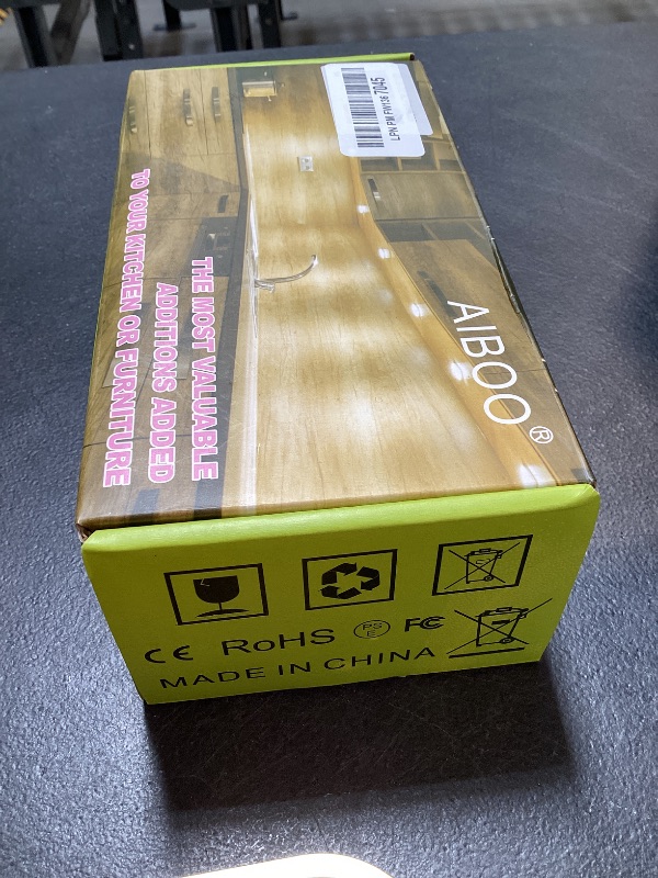 Photo 1 of AIBOO LED Under Cabinet Lighting Fixture Kitchen Under Counter Lights with Plug in and Wireless RF Remote Control, 6 Thin Cabinet LED Puck Light Kits (4000K Natural White)