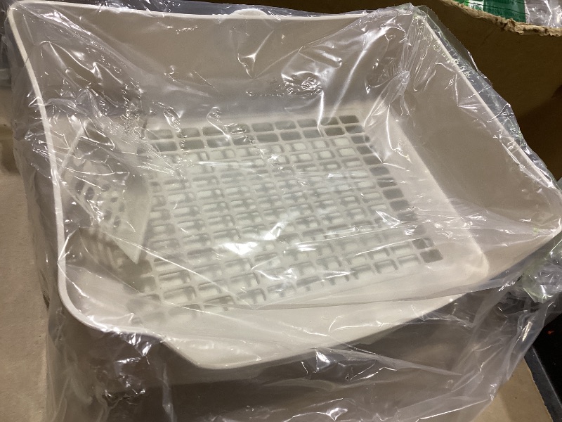 Photo 1 of BWOGUE Large Rabbit Litter Box Toilet,Potty Trainer Corner Bedding with Drawer Larger Pet Pan for Adult Guinea Pigs, Rabbits, Hamster, Chinchilla, Ferret, Galesaur, Small Animals(White)