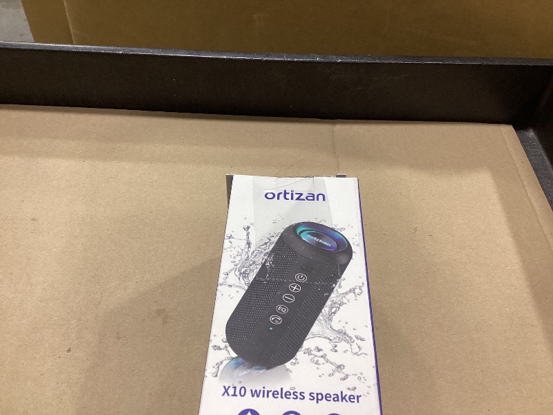 Photo 1 of Ortizan Portable Bluetooth Speaker (1nd Gen), IPX7 Waterproof, Wireless, Big Sound and Deep Bass, TWS Pairing, 30Hrs of Playtime, for Home/Party/Outdoor/Beach, Birthday Gifts for Men Women - Black