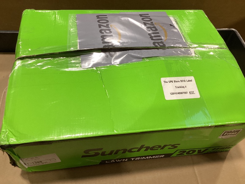 Photo 1 of 20V 12" Cordless String Trimmer With 2 X 4.0ah Battery and Charger, Electric Grass Trimmer Battery Powered Eater String, Edger Lawn Tool Grass Cutter With 8pcs Line, Lawn Mover For Yard, Garden, Green