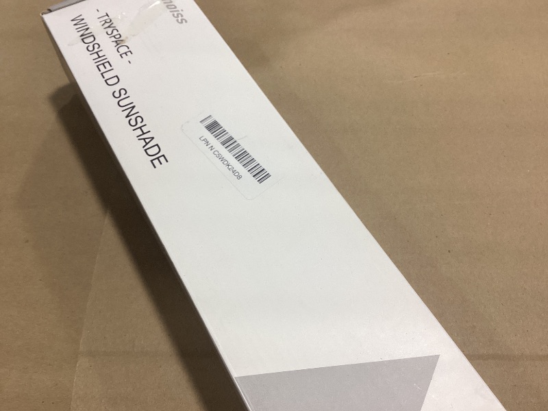 Photo 1 of [Upgraded] Nmoiss Windshield Sun Shade Umbrella - [Vinyl Coating Heat Shield] Protect Car from Sun Rays & Heat Damage Keep Cool and Protect Interior, Spring Structure Edge Medium 56" L x 31" W