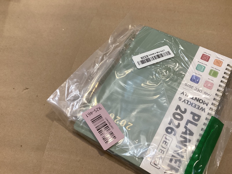 Photo 1 of 2026 Planner, Weekly and Monthly Calendar Planner Book, January 2026 - December 2026, Hardcover Spiral Planner with Monthly Tabs, Notes Pages, Perfect for Women & Men, A5 (6.4" x 8.5") - Green