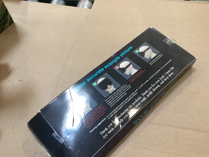 Photo 1 of Clbxzwc 3D Advanced Eye Mask for Sleeping, Ultra Delicate Soft Skin Friendly Eye mask,100% Blackout Sleep Eye Mask for Sleep, Eyelash Extension Sleep mask, Sleeping Eye Masks for Men and Women