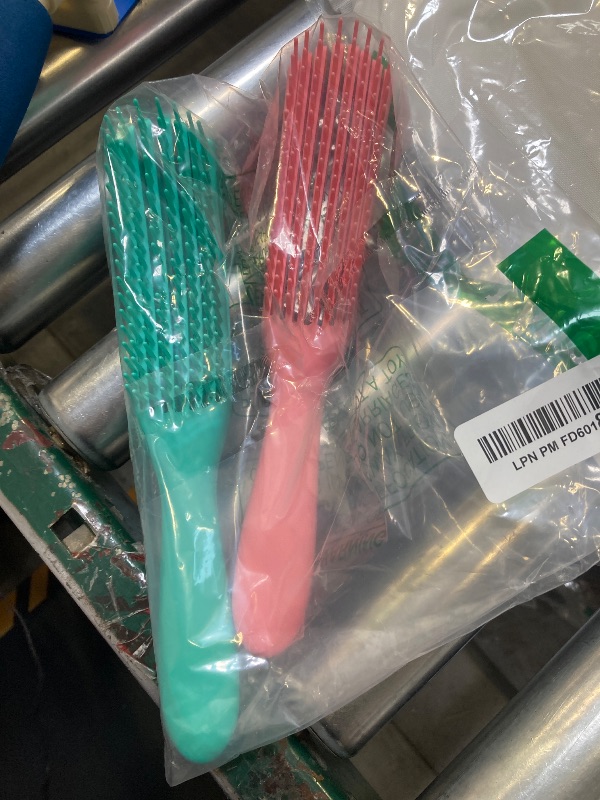 Photo 1 of 2 Pack Hair Detangler Brush for Afro America/African Textured Kinky Wavy/Curly/Wet/Dry/Oil/Thick/Long Hair, Detangling Brush for Natural, Exfoliating Your Scalp for Beautiful