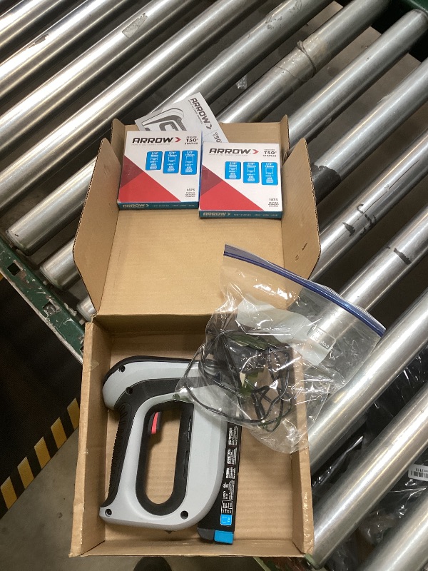 Photo 1 of Arrow Cordless Staple Gun Kit, Electric Stapler with 3750 Pieces T50 1/4", 3/8", 1/2" Staples, for Upholstery Professional and DIY Projects, T50DCD