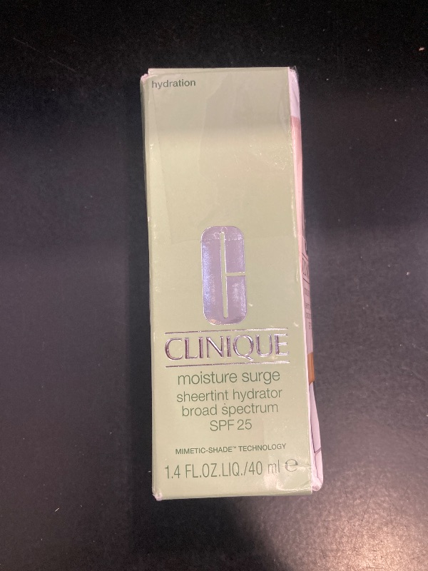 Photo 1 of Clinique Moisture Surge Sheertint Hydrator Hydrating Tinted Moisturizer Broad Spectrum SPF 25 With Hyaluronic Acid + Aloe Water For All Skin Types | Sheer Coverage, Natural Finish, Medium, 1.4 Fl Oz