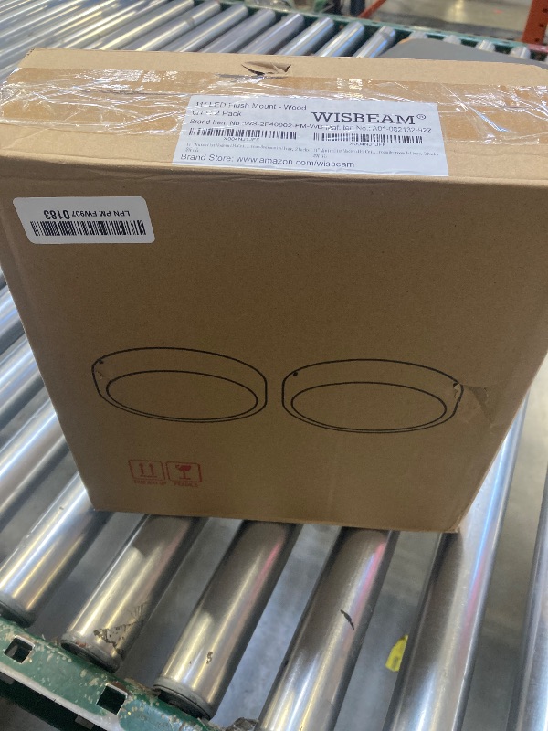 Photo 1 of 11" Minimalist Modern LED Ceiling Light, Painted Wood Grain Flush Mount with 5CCT 2700K-5000K, Dimmable LED Light Fixtures Ceiling Mount for Kitchen Bathroom Bedroom Hallway, 2 Packs