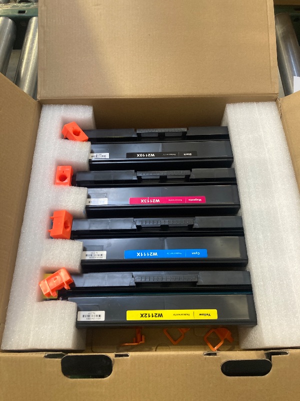 Photo 1 of 206X Toner Cartridges 4 Pack High Yield (with Chip) Compatible Replacement for HP 206X 206A for Color Laserjet Pro MFP M283fdw M283cdw M283fdn M282nw Pro M255dw M255nw M283 M255 Printer W2110X W2110A