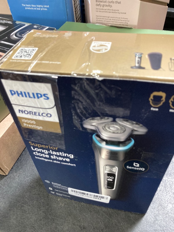 Photo 1 of Braun Electric Razor for Men With Precision Beard Trimmer, Rechargeable, Wet & Dry Foil Shaver, Clean & Charge Station & Travel Case, Silver, 3 Piece Set