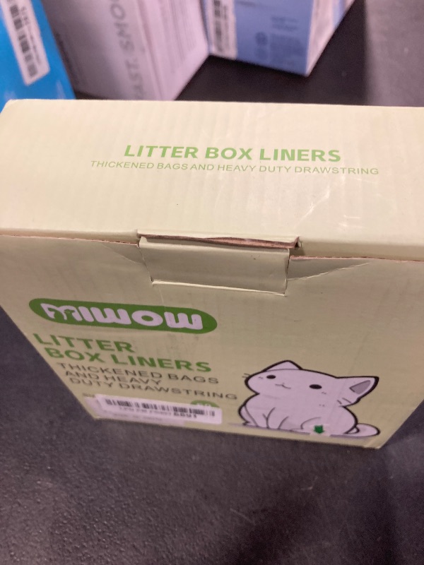 Photo 1 of 60 Count Miwow Cat Litter Box Liners for MeoWant MW-SC01?MW-SC02, Leak-Proof & Odor-Proof Litter Box Liners Replacement Waste Bags, Compatible for Meowant and More Automatic Litter Box (3 Rolls)