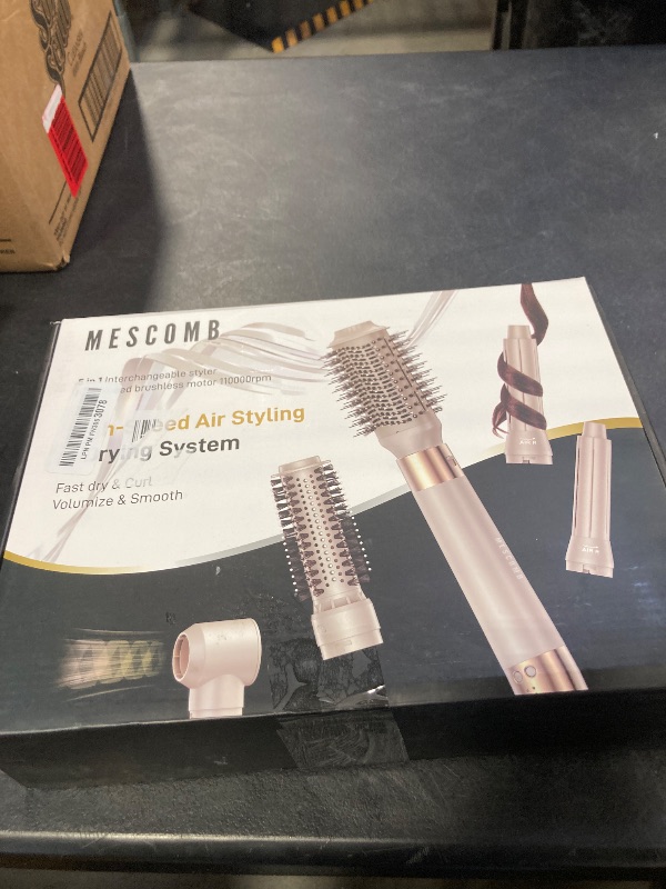 Photo 1 of 5 in 1 Hair Air Styler - Rotating Hair Dryer Brush 110000 RPM for Fast Drying & Hot-Air Automatic Wrap for Curling, Frizz-Free Blow Dryer Brush for Straightening Volumizing No Heat Damage