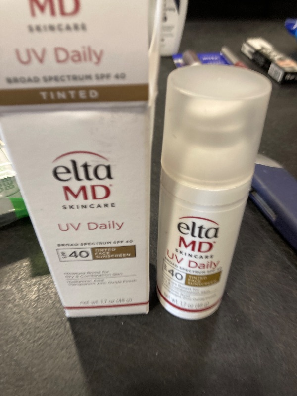 Photo 1 of EltaMD UV Daily Tinted SPF 40 Face Sunscreen Moisturizer with Zinc Oxide, Tinted Daily Face Moisturizer with SPF, Sunscreen for Dry Skin,1.7 oz Pump