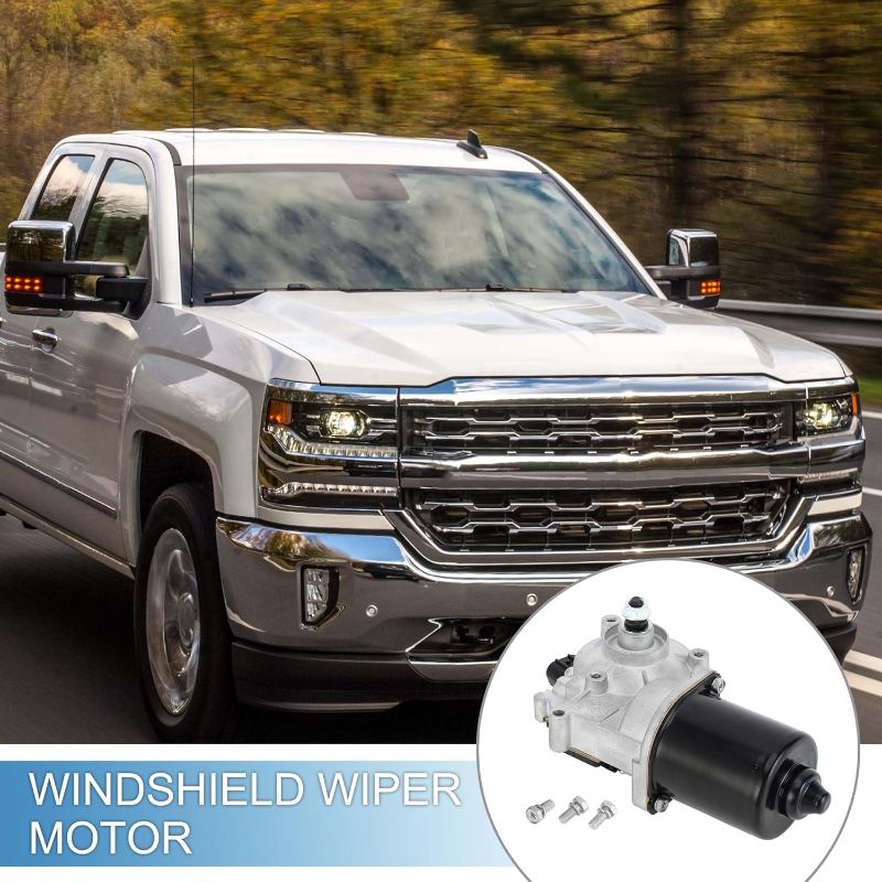 Photo 1 of Front Windshield Wiper Motor No.15846942/25923882 Windscreen Wiper Motor Replacement for Chevrolet Silverado 1500 2500 3500 07-18 for Chevrolet Suburban 1500 2500 07-13 5 Pin
