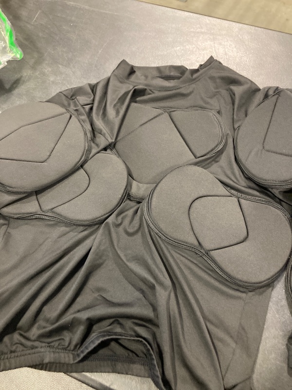 Photo 1 of Men's Goalkeeper Shirt Padded Football Protective Gear for Men Training Suit Rib Protector for Soccer Basketball Paintball -L
