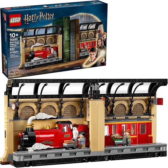 Photo 1 of LEGO Harry Potter Book Nook: Hogwarts Express Building Set - Bedroom Shelf Decor for Boys, Girls, & Fans, Ages 10+ - Collectible Harry & Ron Minifigures - Birthday Gift Idea - 76450
