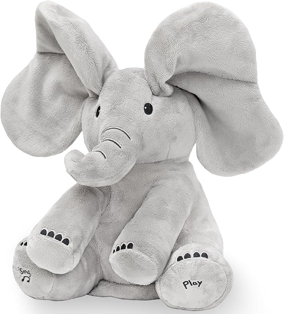 Photo 1 of Tippi Peek a Boo Elephant Toy - Interactive Singing Elephant Teddy with Flapping Ears - for Newborn Baby Boys or Girls - Peekaboo Soft Toy for Babies 0-12 Months +
